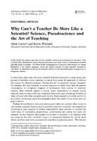Why can’t a teacher be more like a scientist? Science, Pseudoscience and the Art of Teaching