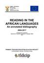 Reading in African languages - an Annotated Bibliography