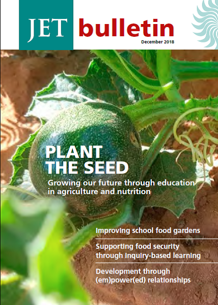 Latest JET Bulletin December 2018: Plant the seed: a bulletin on school food gardens from the Jala Peo School Food and Nutrition Garden (SFNG) Initiative Latest JET Bulletin December 2018: Plant the seed: a bulletin on school food gardens from the Jala Peo School Food and Nutrition Garden (SFNG) Initiative