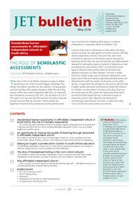 New JET Bulletin:  Standardised learner assessments in "affordable" independent schools in South Africa.