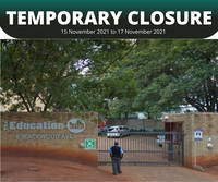 Temporary closure of The Education Hub