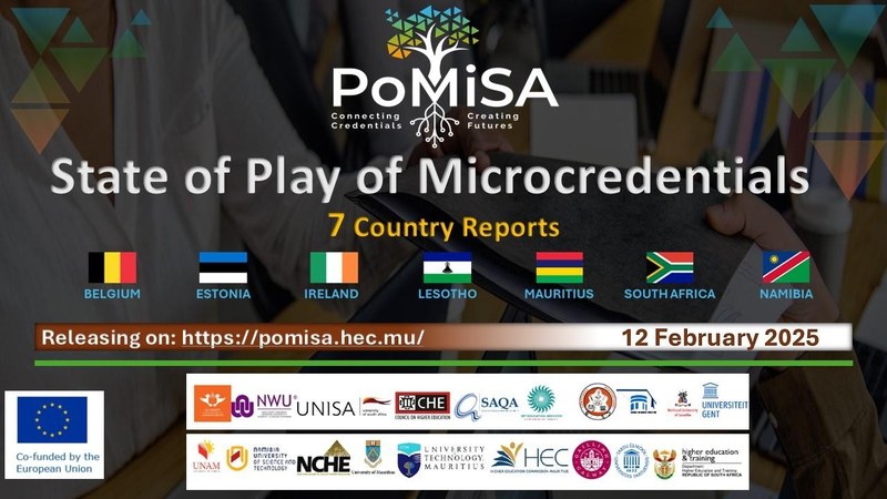 The Potentials of Micro-credentials in Southern Africa (PoMiSA) State of Play Reports Release The Potentials of Micro-credentials in Southern Africa (PoMiSA) State of Play Reports Release