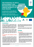 The potential of skills development and recognition for regulated labour mobility in the IGAD region: A scoping study covering Djibouti, Ethiopia, Kenya, Uganda and Sudan